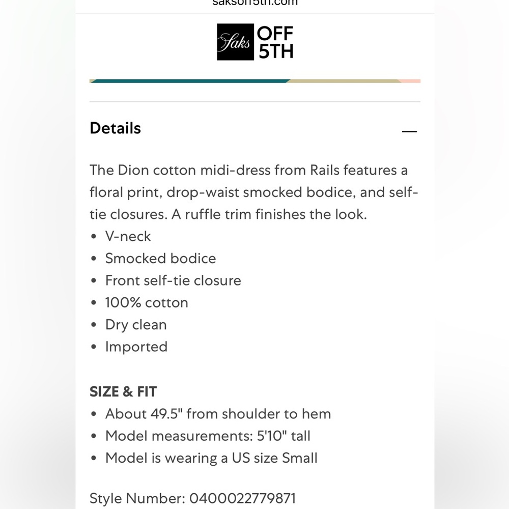 Rails Dion Dress floral dress - Picture 5 of 5